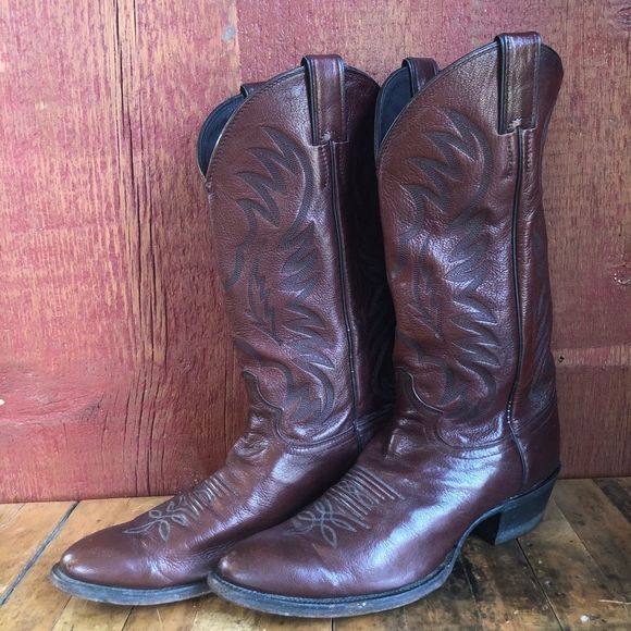 Justin Boots Other - Justin Mens Cowboy Boots Reddish Brown size 10D